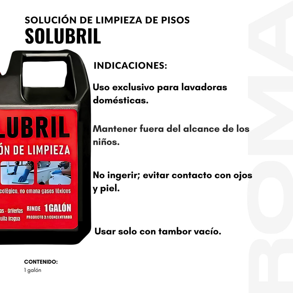 SOLUBRIL LIMPIEZA DE PISOS