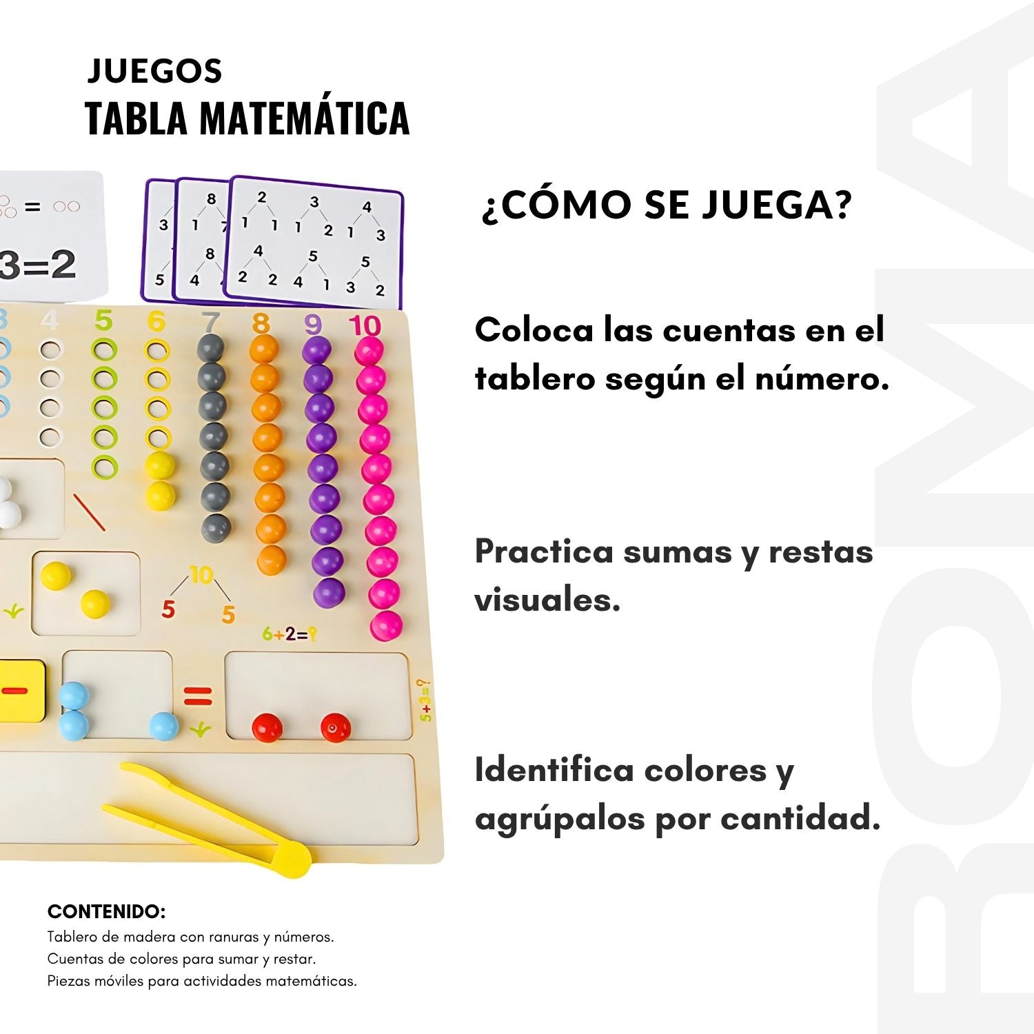 TABLA MATEMÁTICA - JUEGO EDUCATIVO