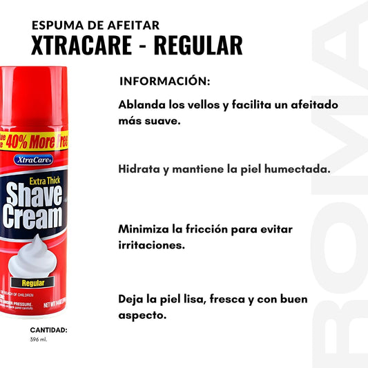 ESPUMA DE AFEITAR XTRACARE - REGULAR 396ML