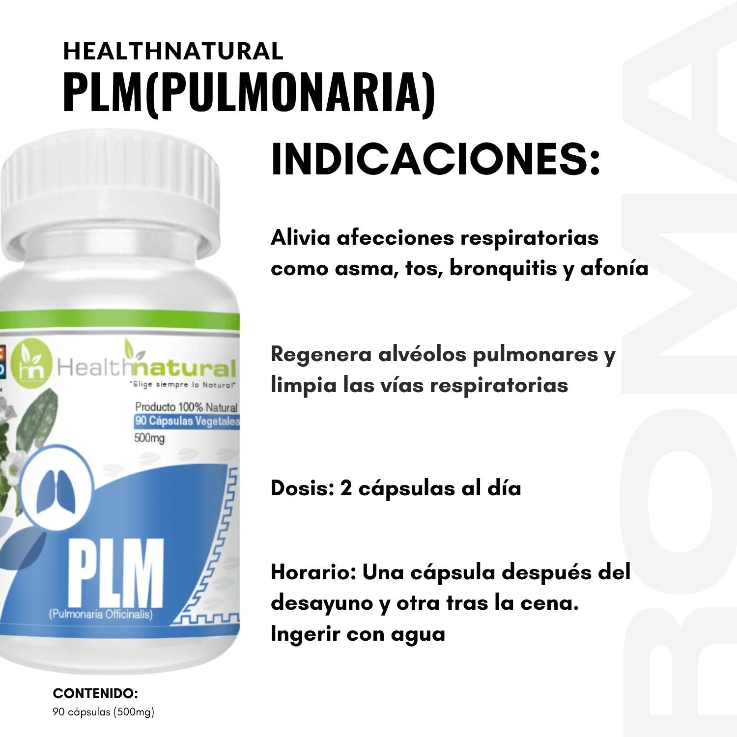 PLM(PULMONARIA) HEALTHNATURAL 500MG