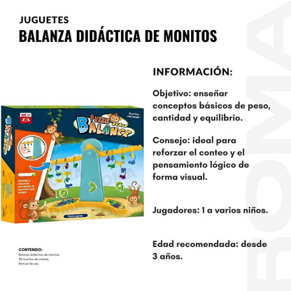 BALANZA DIDÁCTICA DE MONITOS