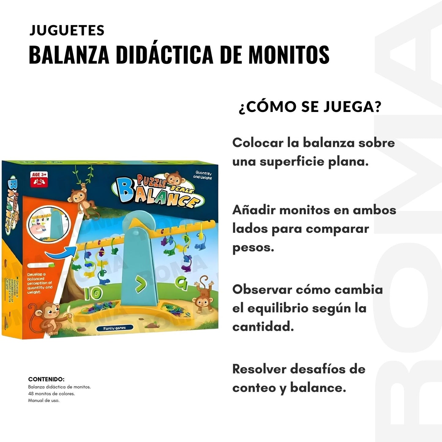 BALANZA DIDÁCTICA DE MONITOS
