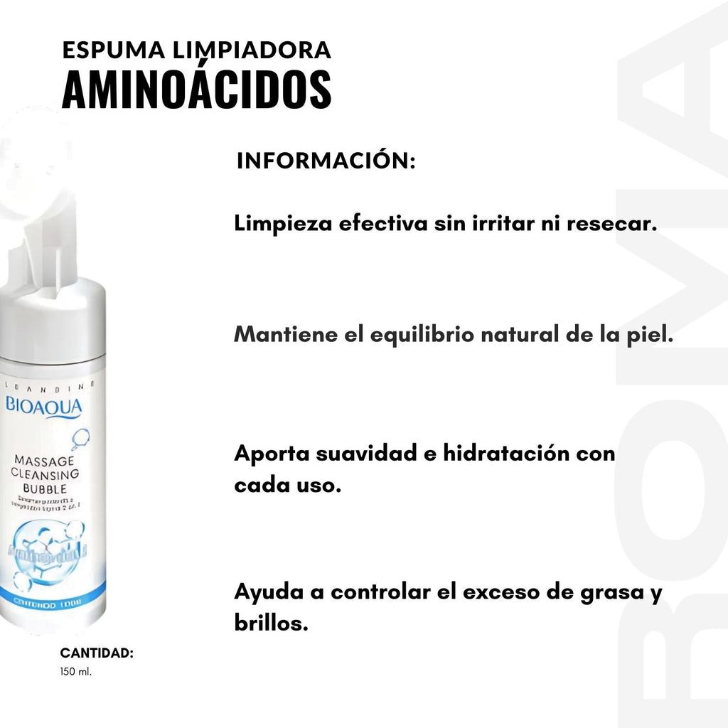 ESPUMA LIMPIADORA AMINOÁCIDOS 150ML BIOAQUA