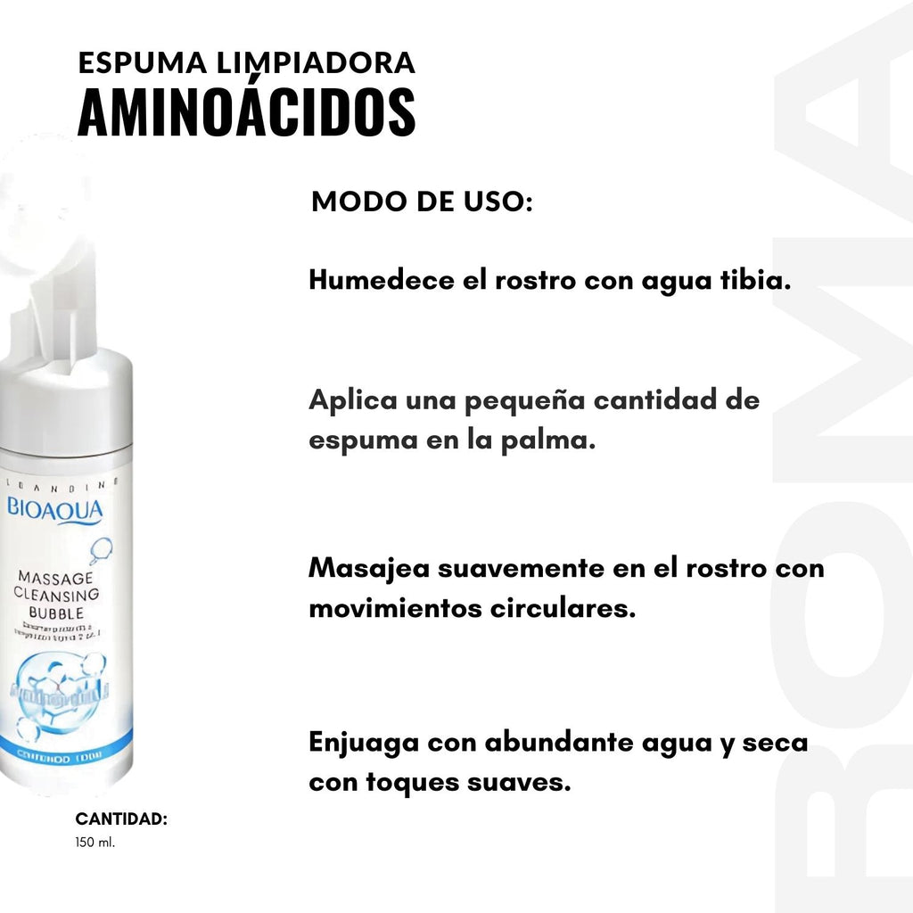 ESPUMA LIMPIADORA AMINOÁCIDOS 150ML BIOAQUA