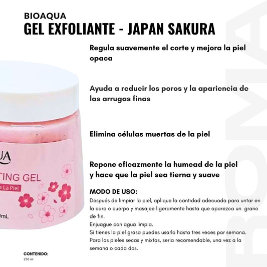 GEL EXFOLIANTE JAPAN SAKURA 250ML