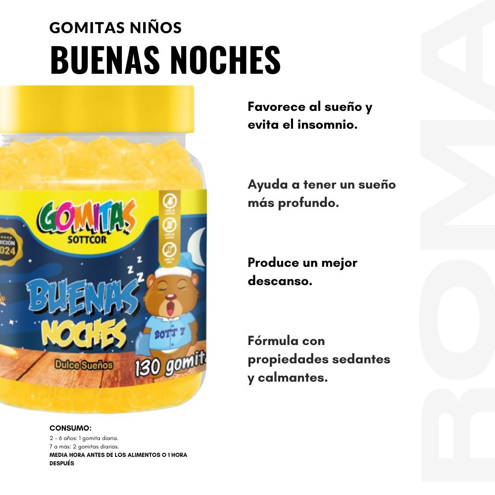 GOMITAS BUENAS NOCHES NIÑOS 130UND