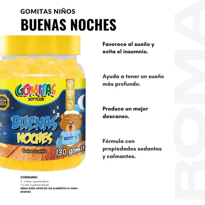 GOMITAS BUENAS NOCHES NIÑOS 130UND