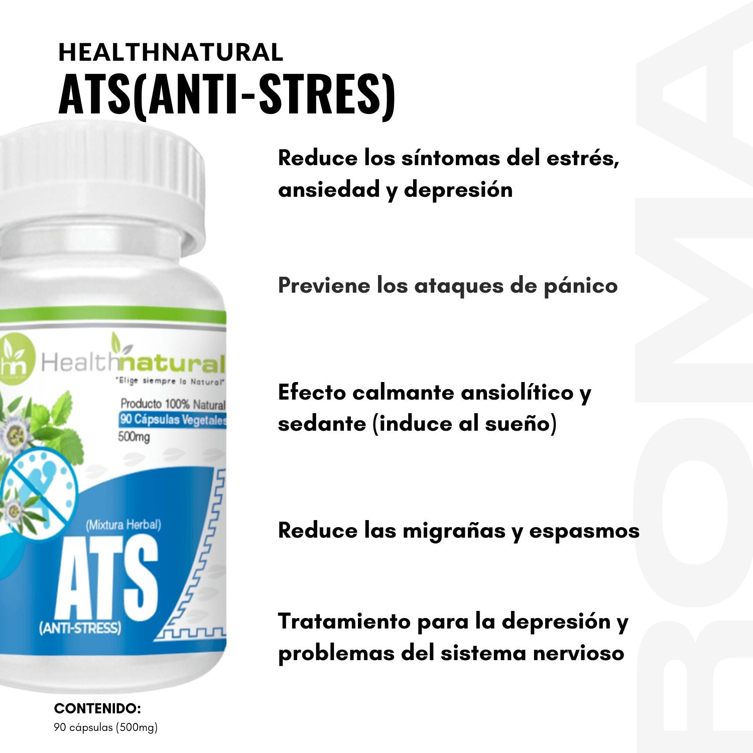 ATS(ANTI-STRES) HEALTHNATURAL 500MG