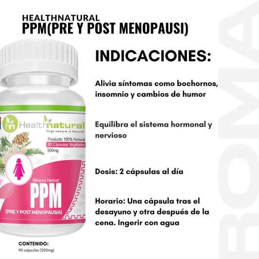PPM(PRE Y POST MENOPAUSIA) HEALTHNATURAL 500MG