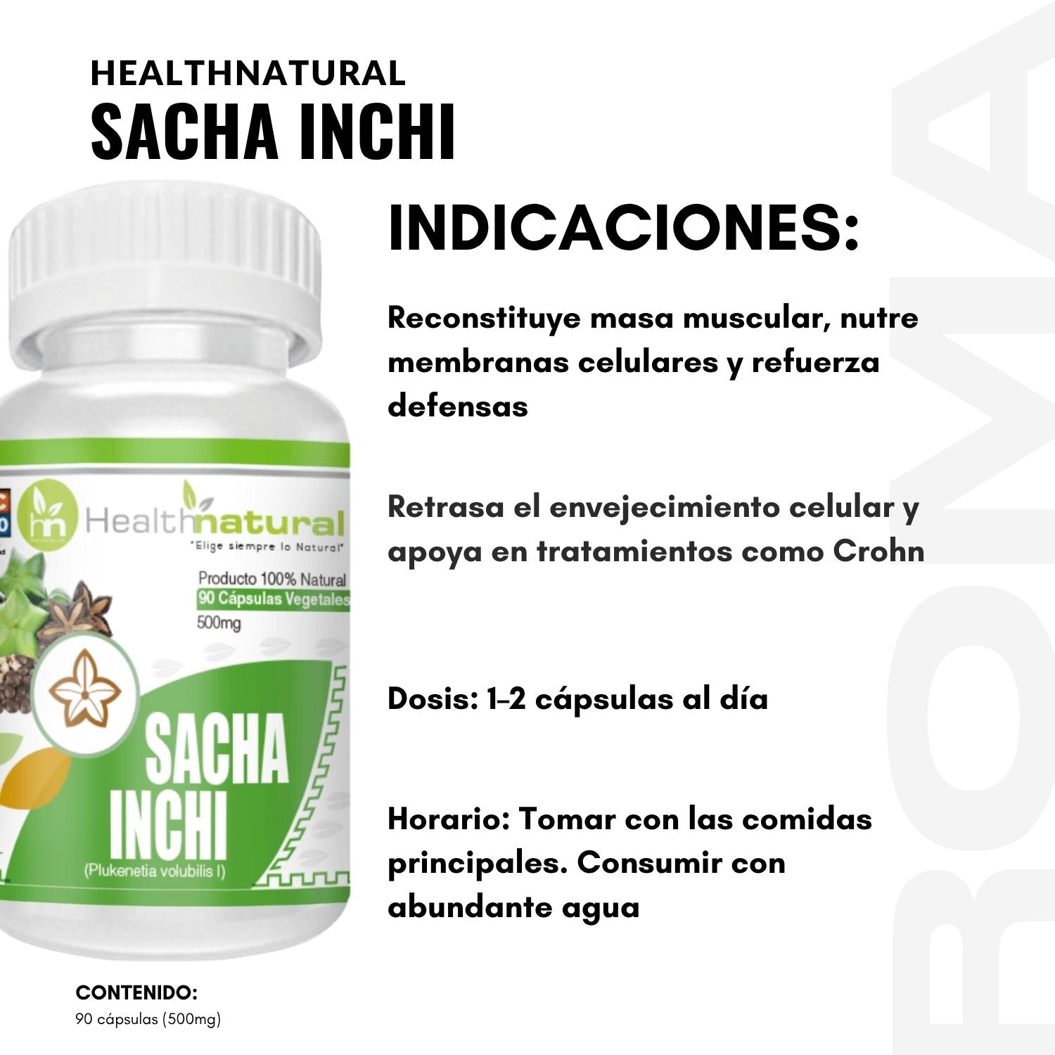 SACHA INCHI HEALTHNATURAL 500MG