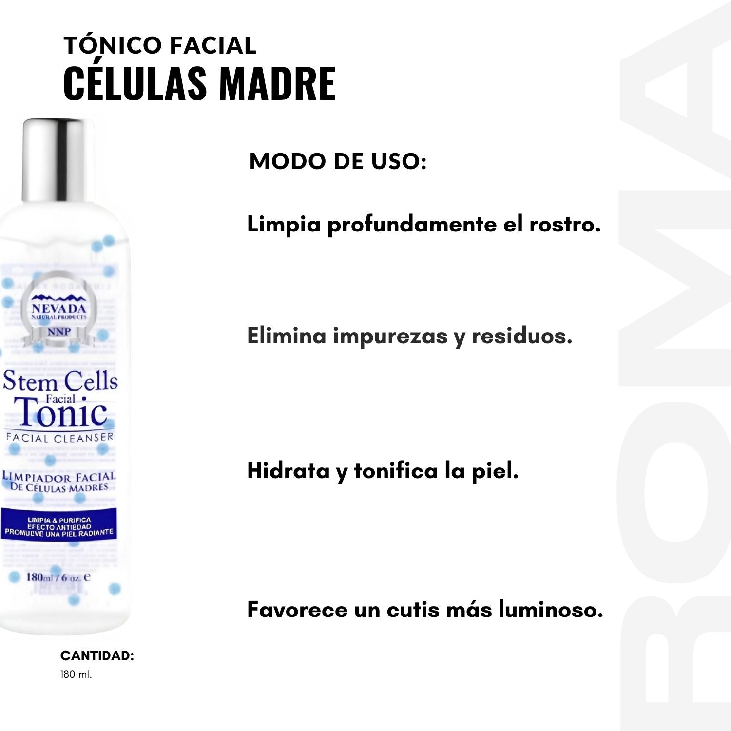 TÓNICO FACIAL CÉLULAS MADRE 180ML NEVADA