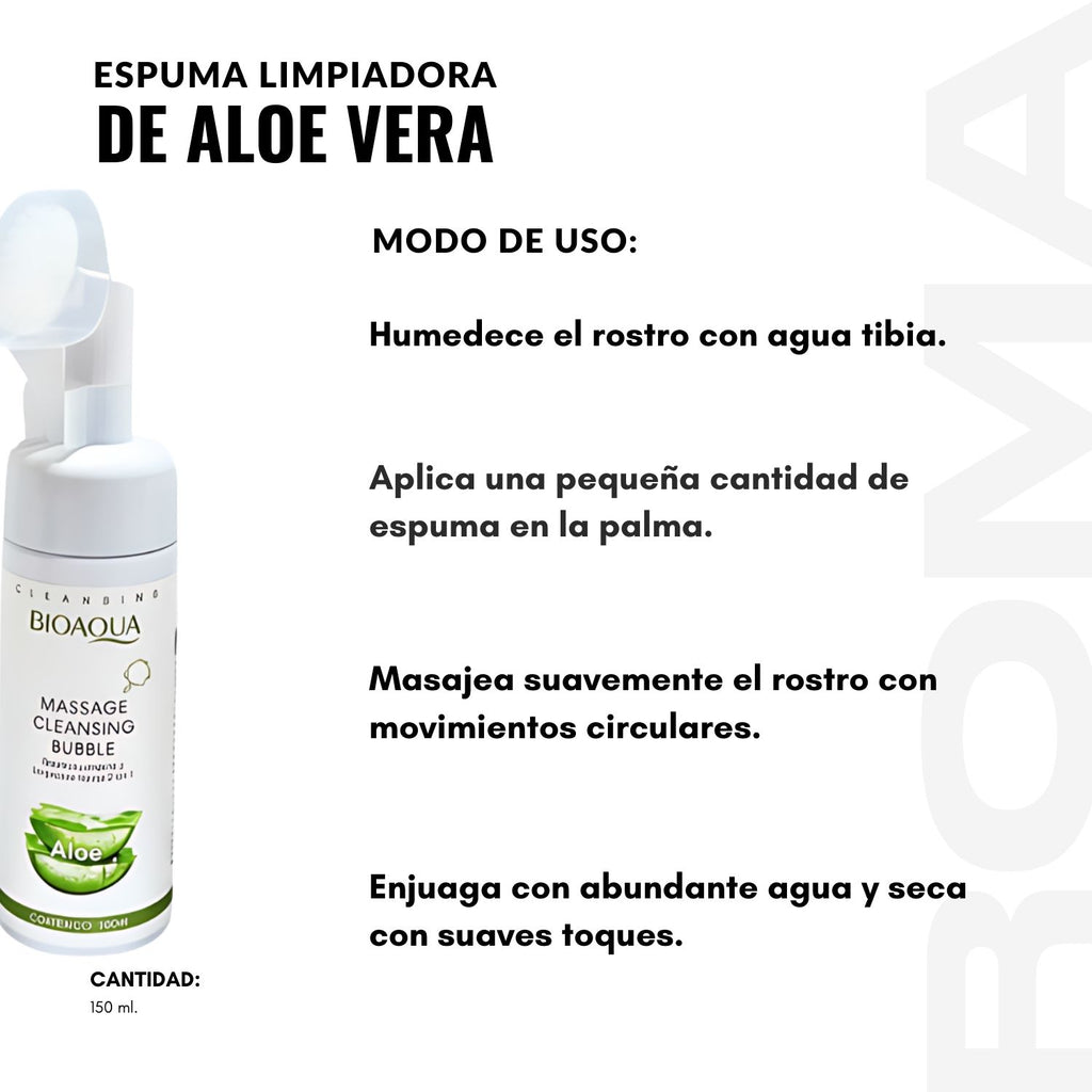 ESPUMA LIMPIADORA ALOE VERA 150ML BIOAQUA