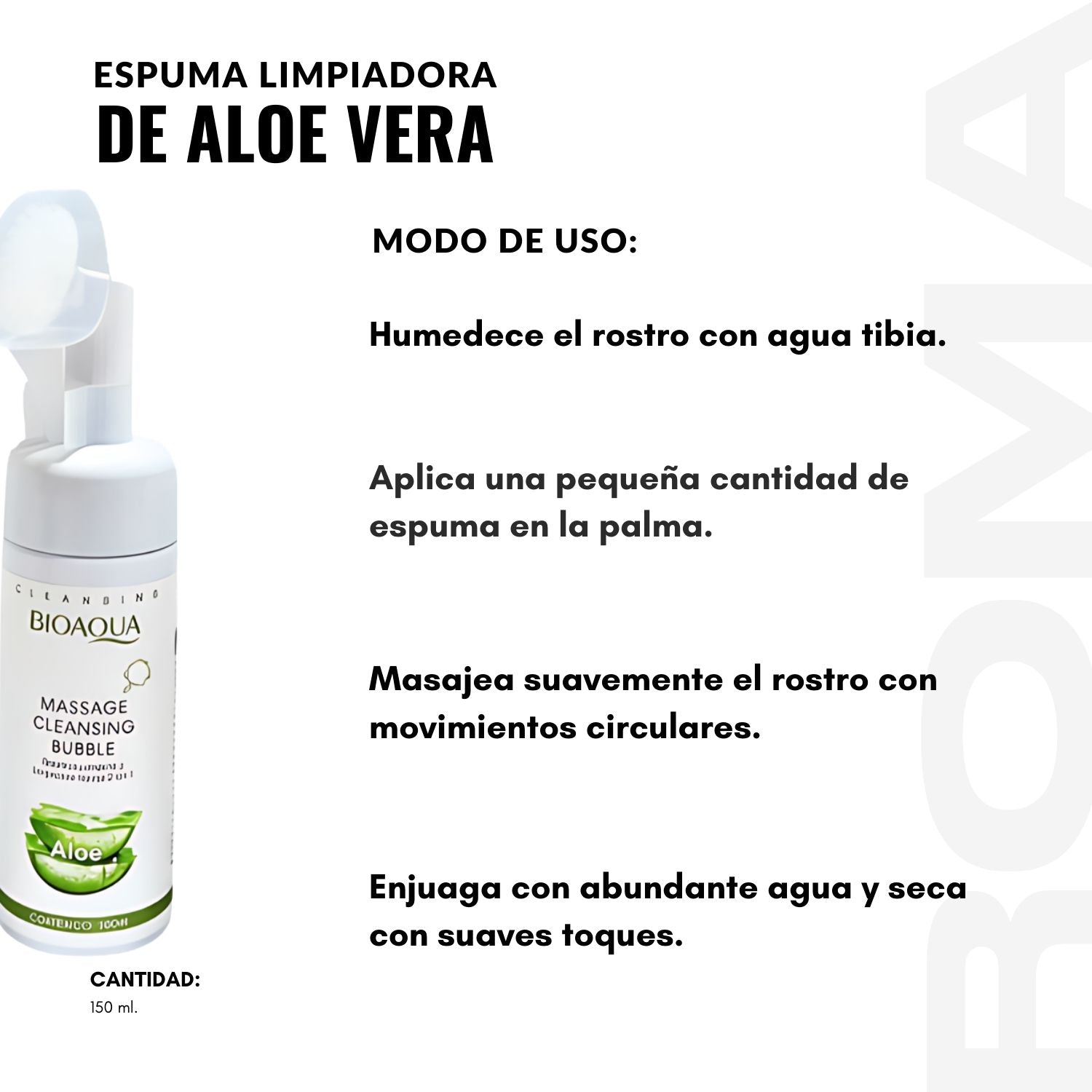 ESPUMA LIMPIADORA ALOE VERA 150ML BIOAQUA