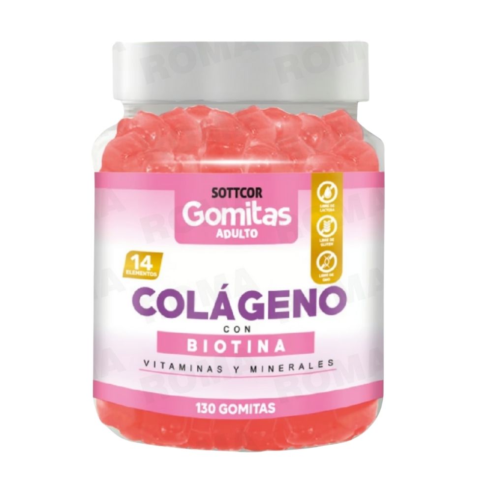 GOMITAS COLÁGENO CON BIOTINA 130UND