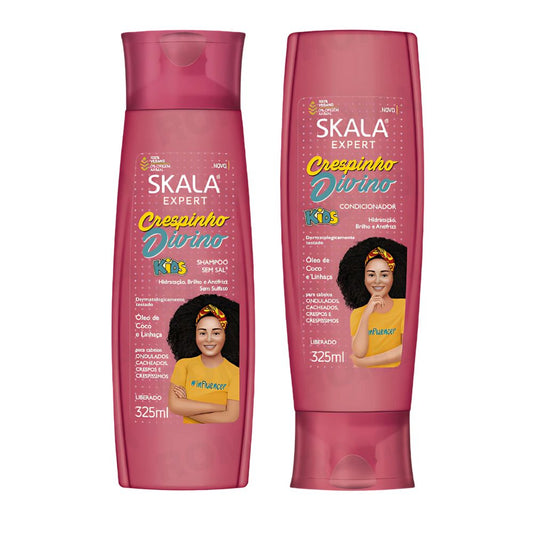 SHAMPOO + ACONDICIOANDOR CRESPINHO DIVINO SKALA EXPERT 325ML