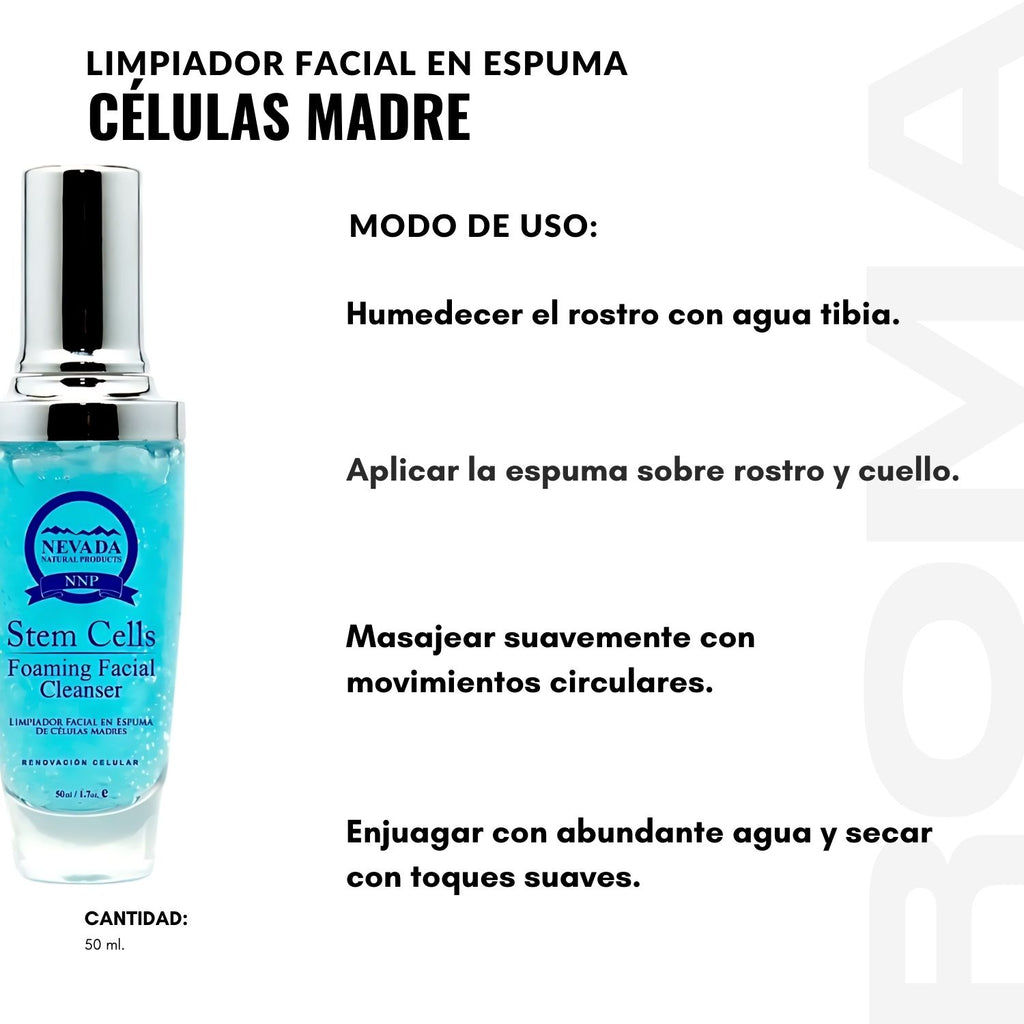 LIMPIADOR FACIAL EN ESPUMA CÉLULAS MADRE 50ML NEVADA