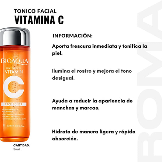 TÓNICO FACIAL VITAMINA C 130ML BIOAQUA