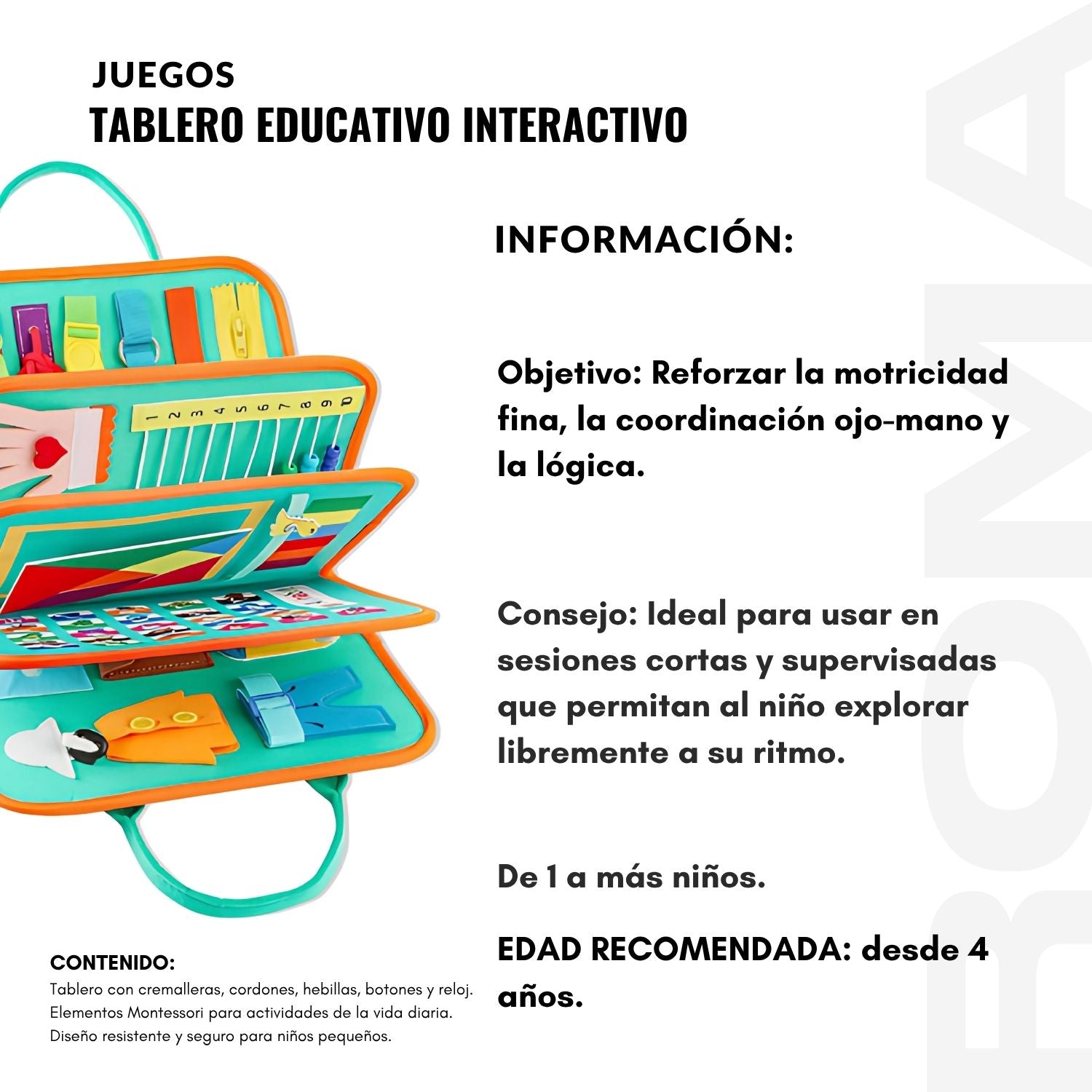 TABLERO EDUCATIVO - TABLERO DIDÁCTICO