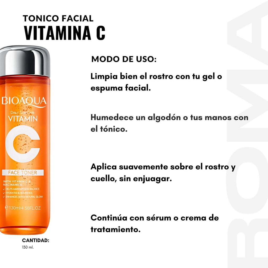 TÓNICO FACIAL VITAMINA C 130ML BIOAQUA