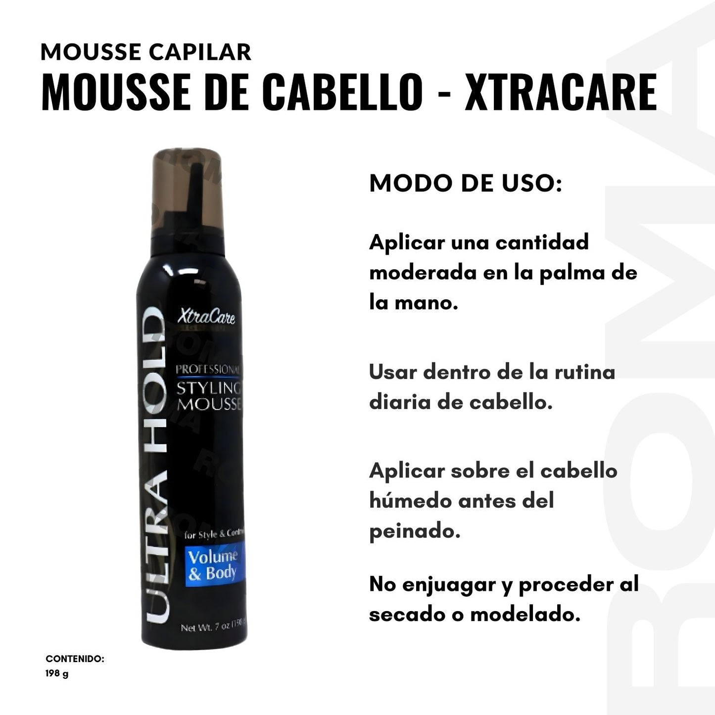 MOUSSE CAPILAR MOUSSE DE CABELLO – XTRACARE