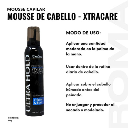 MOUSSE CAPILAR MOUSSE DE CABELLO – XTRACARE