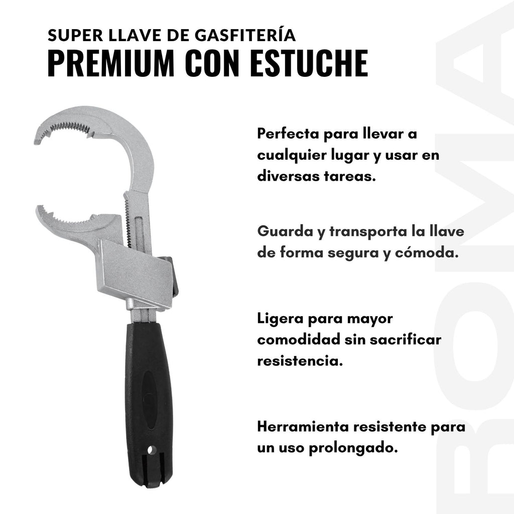 SUPER LLAVE DE GAFISTERÍA PREMIUM CON ESTUCHE