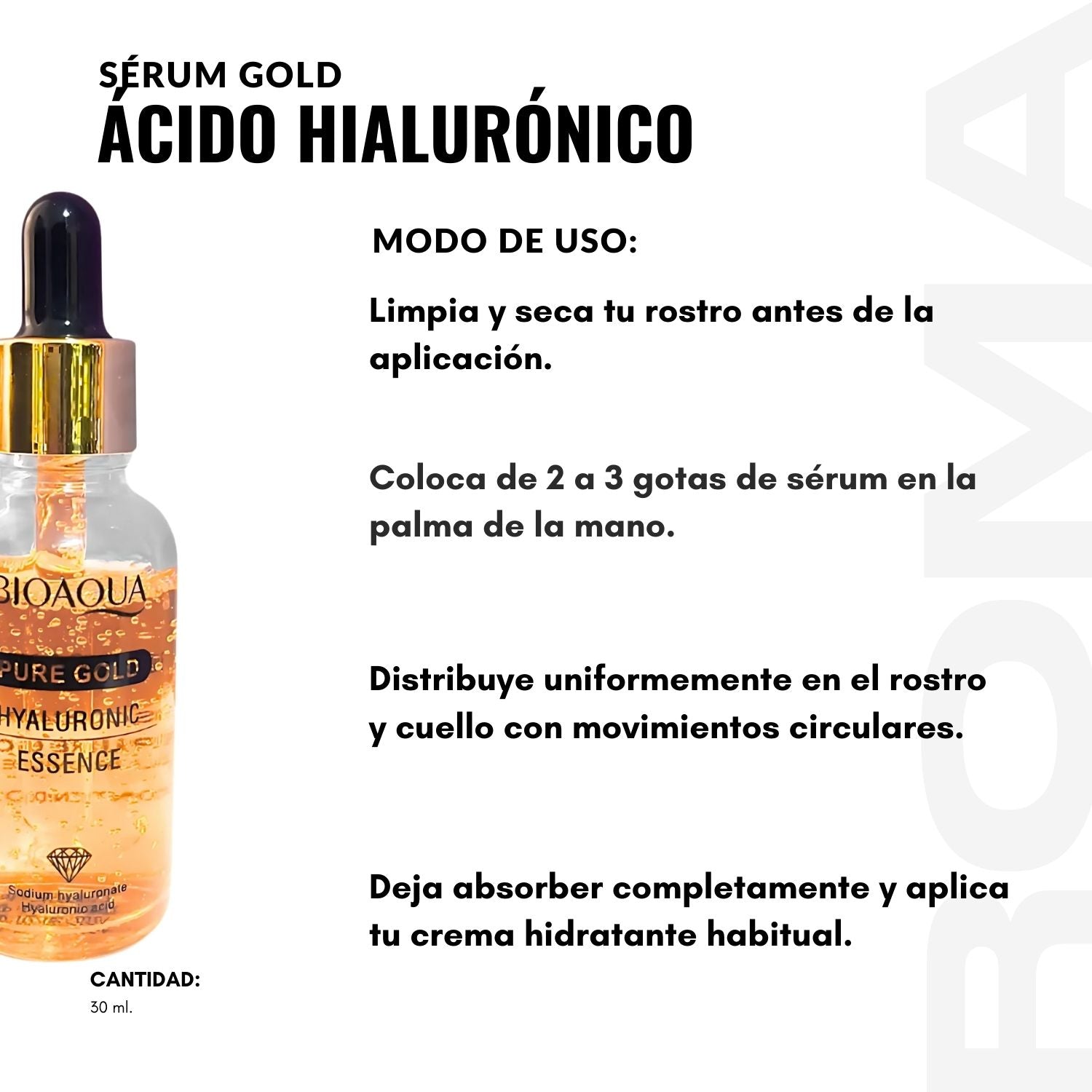 PURE GOLD HYALURONIC ESSENCE 30ML BIOAQUA