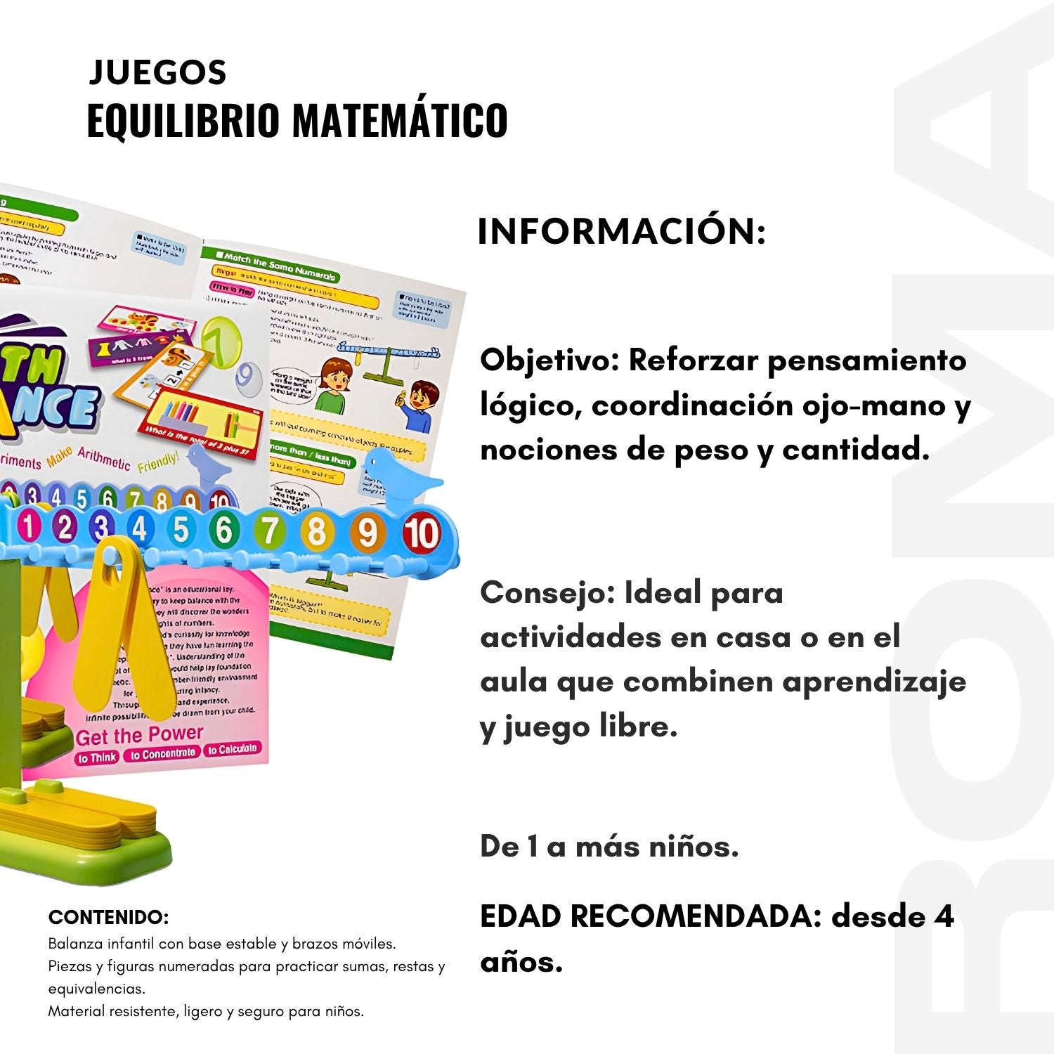EQUILIBRIO MATEMÁTICO - JUEGO DIDÁTICO