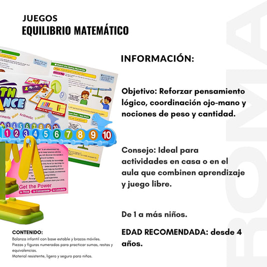 EQUILIBRIO MATEMÁTICO - JUEGO DIDÁTICO