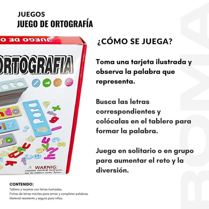 JUEGO DE ORTOGRAFÍA - JUEGO DIDÁTICO