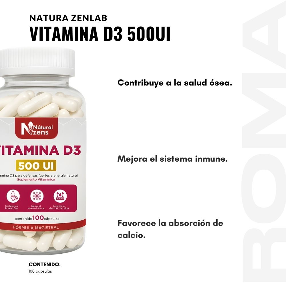 VITAMINA D3 500UI PLUS+
