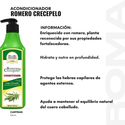 ACONDICIONADOR ROMERO CRECEPELO 320ML