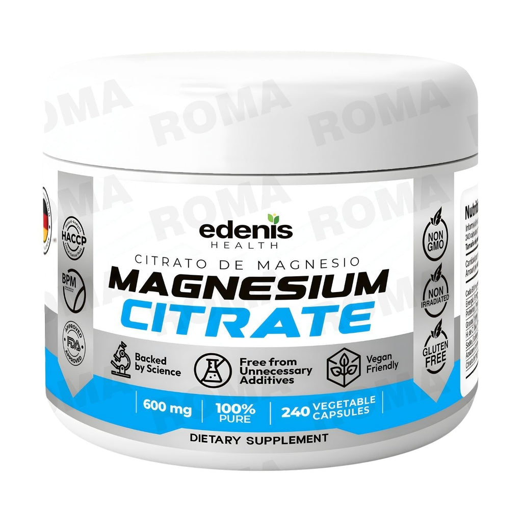 CITRATO DE MAGNESIO 240 CÁPSULAS EDENIS HEALTH