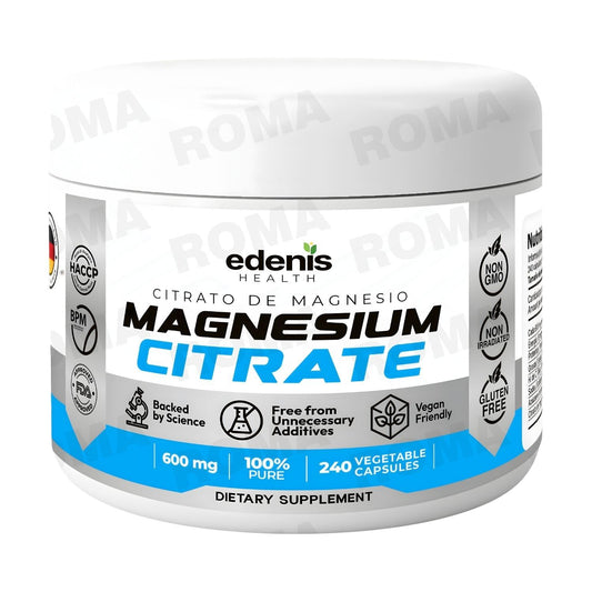 CITRATO DE MAGNESIO 240 CÁPSULAS EDENIS HEALTH