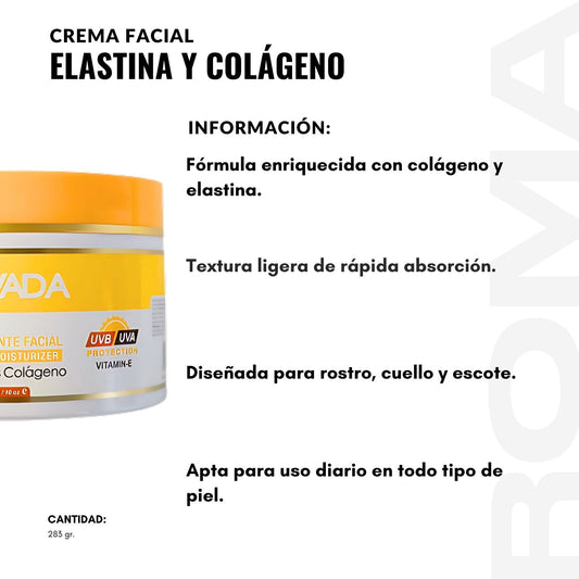 CREMA FACIAL ELASTINA Y COLÁGENO 283G NEVADA