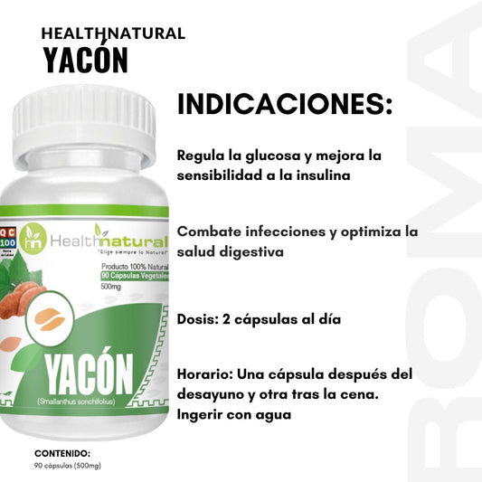 YACÓN HEALTHNATURAL 500MG