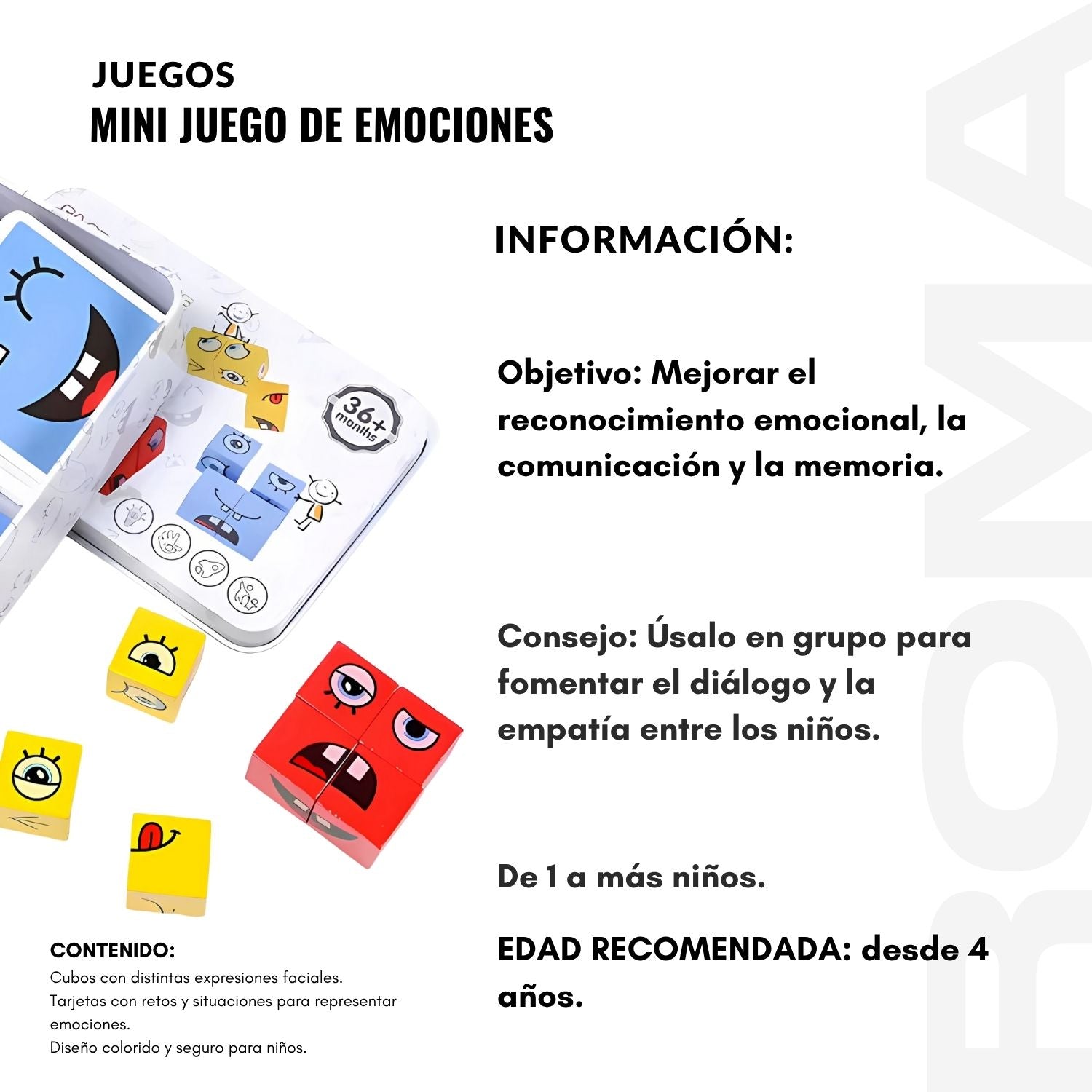 MINI JUEGO DE EMOCIONES - JUEGO DIDÁTICO