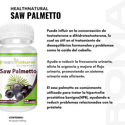 SAW PALMETTO HEALTHNATURAL 500MG