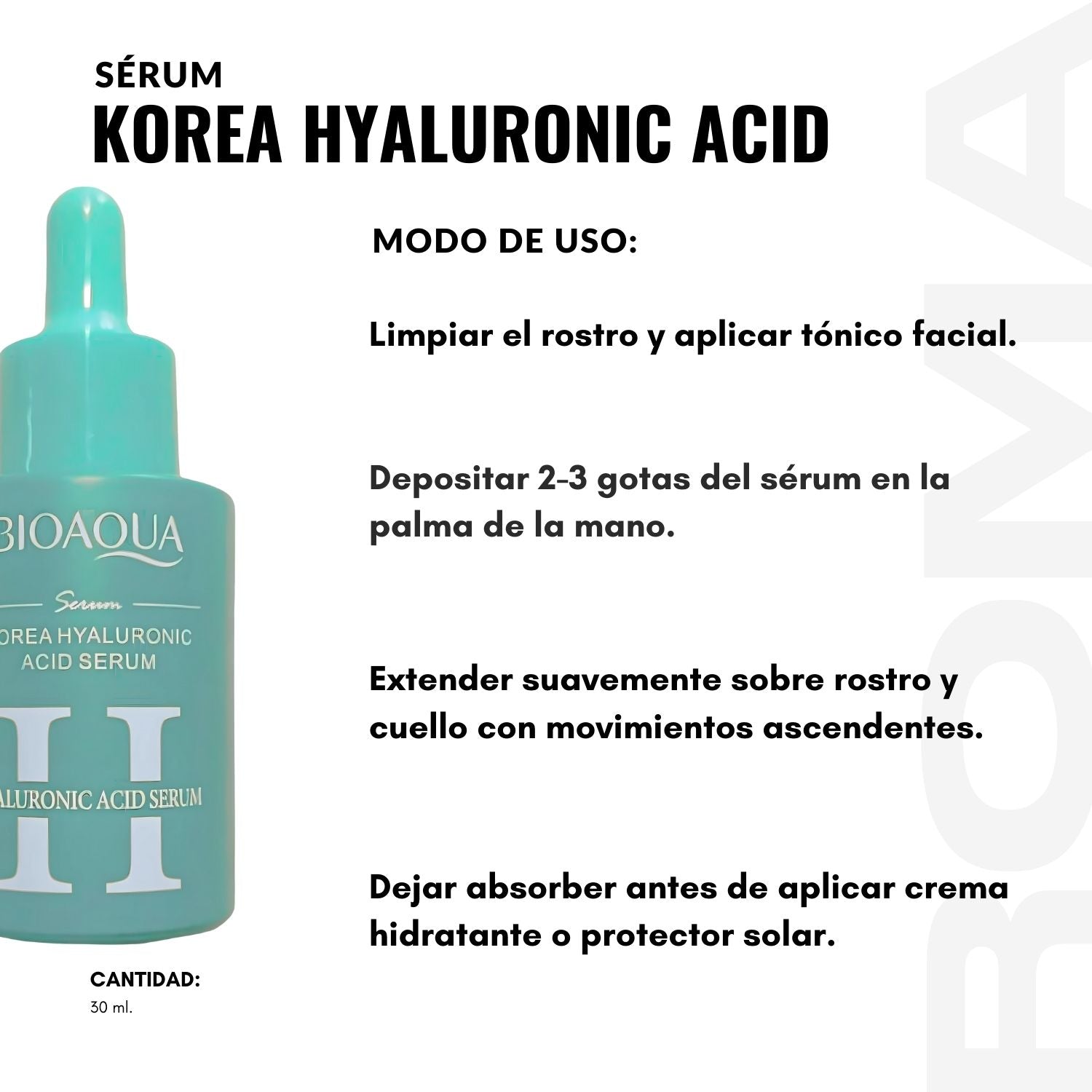 SÉRUM KOREA HYALURONIC 30ML BIOAQUA