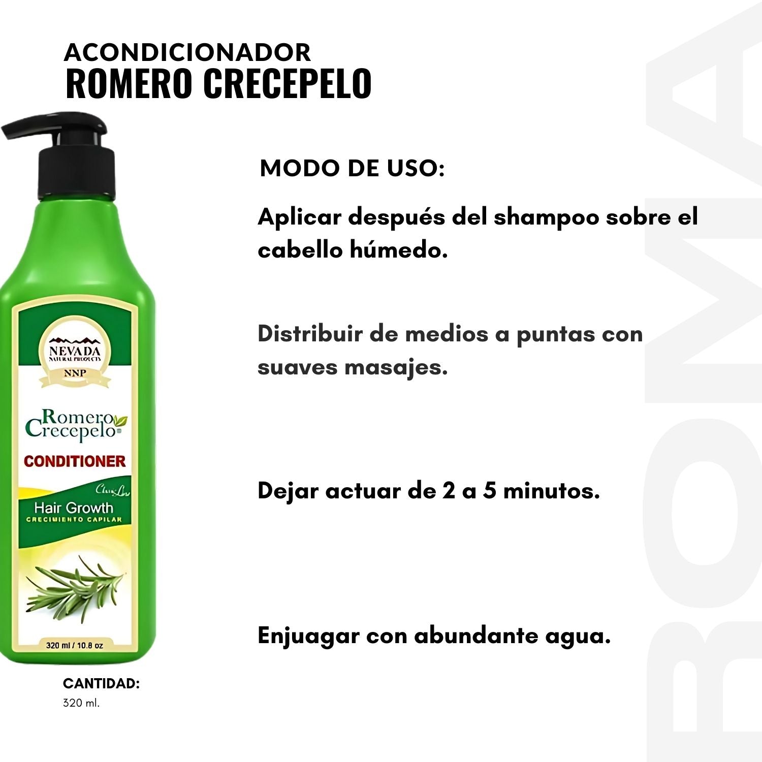 ACONDICIONADOR ROMERO CRECEPELO 320ML