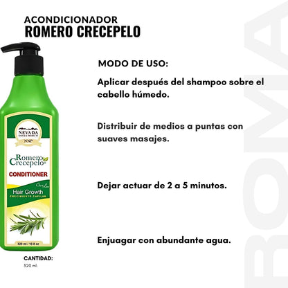 ACONDICIONADOR ROMERO CRECEPELO 320ML