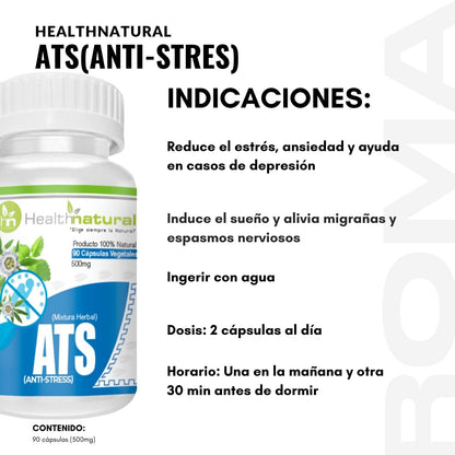 ATS(ANTI-STRES) HEALTHNATURAL 500MG