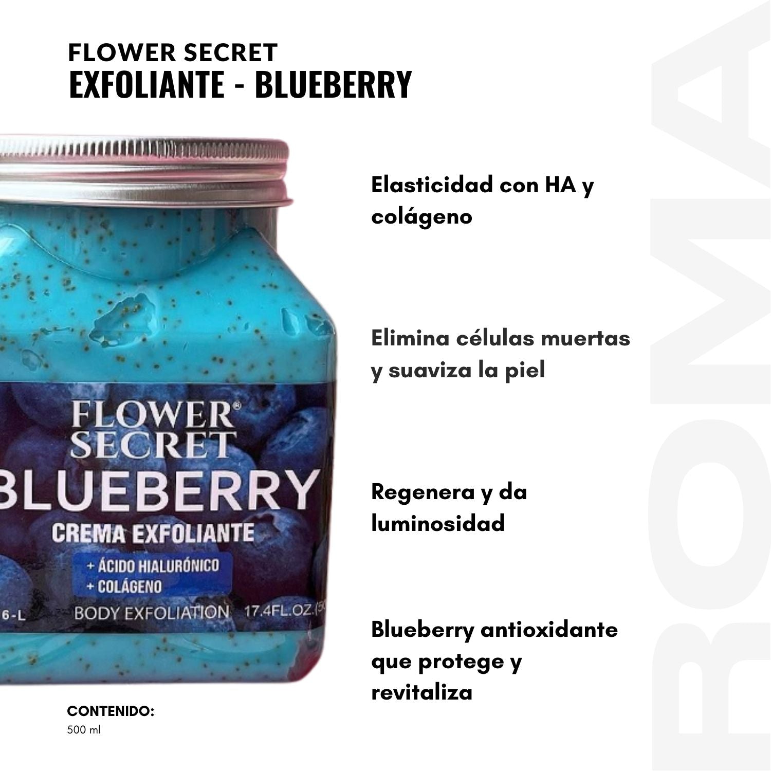 CREMA EXFOLIANTE BLUEBERRY FLOWER SECRECT 500ML
