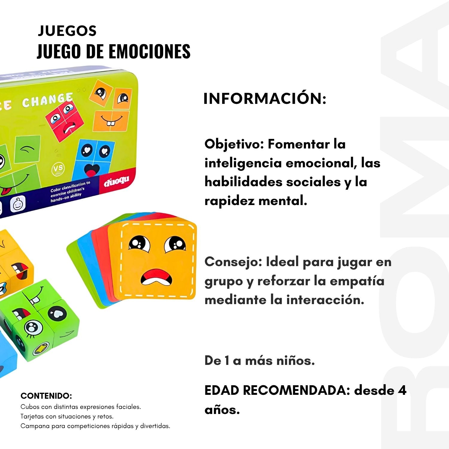JUEGO DE EMOCIONES - JUEGO DIDÁTICO