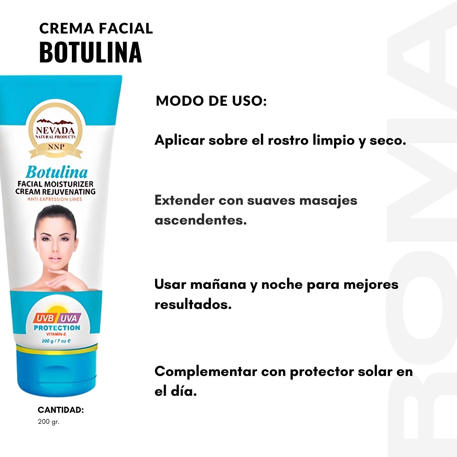 CREMA FACIAL BOTULINA 200G NEVADA
