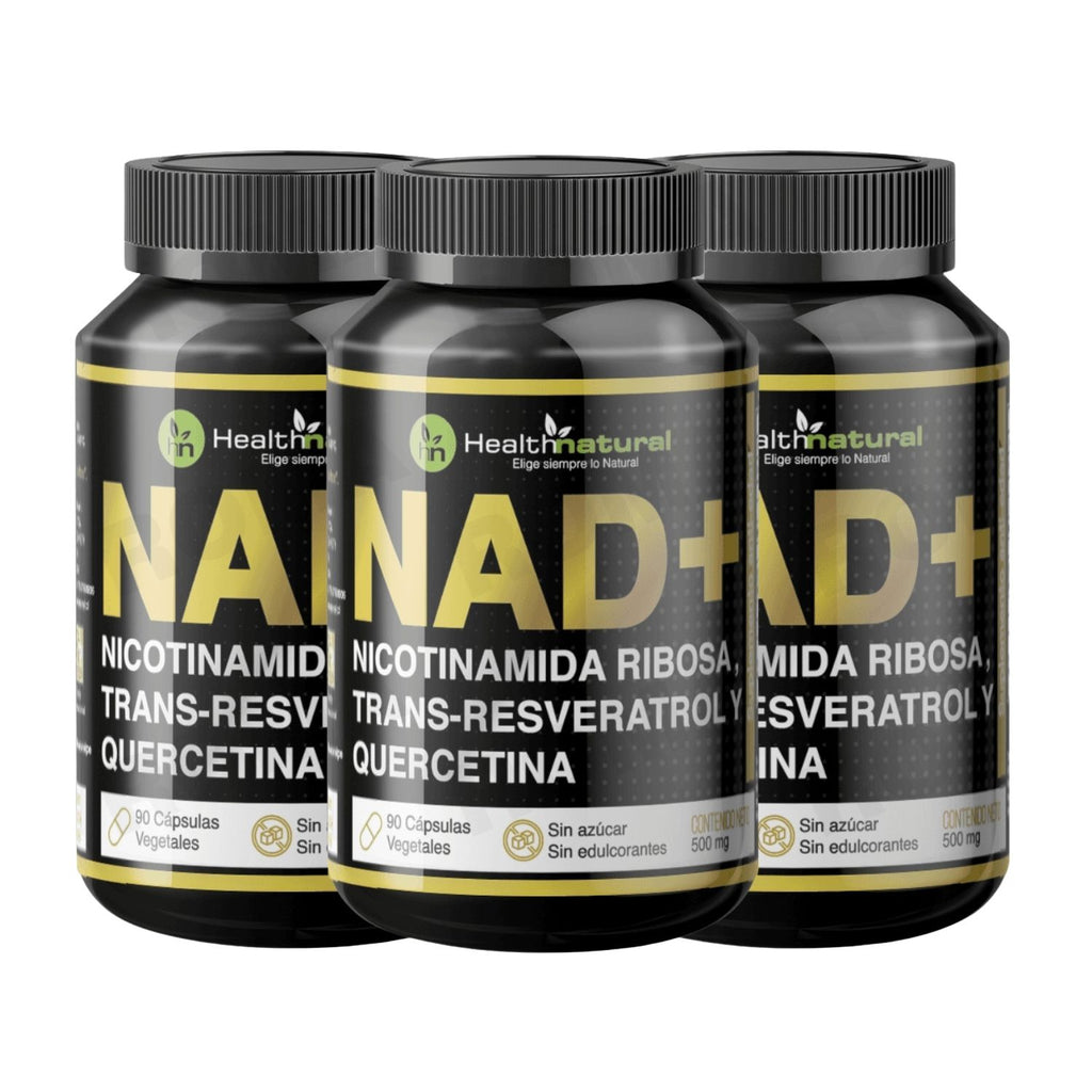 NAD+(NICOTINAMIDA, TRANS-RESVERATROL Y QUERCETINA) HEALTHNATURAL 500MG