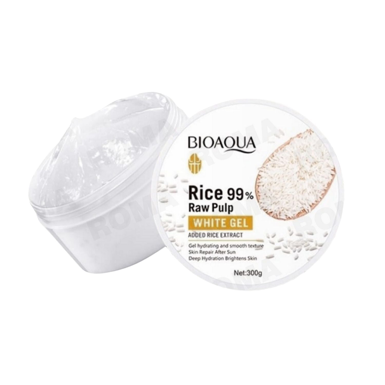 GEL HIDRATANTE Y REPARADOR FACIAL DE ARROZ BIOAQUA 300G