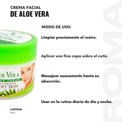 CREMA FACIAL DE ALOE VERA 140G NEVADA