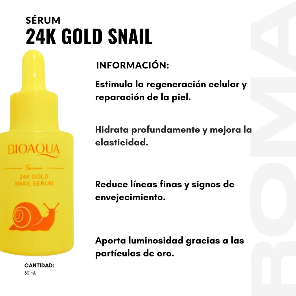 SÉRUM 24K GOLD SNAIL 30ML BIOAQUA