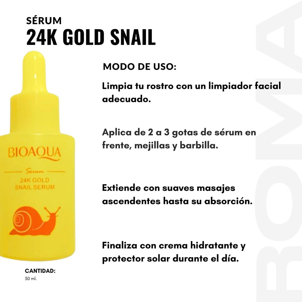 SÉRUM 24K GOLD SNAIL 30ML BIOAQUA